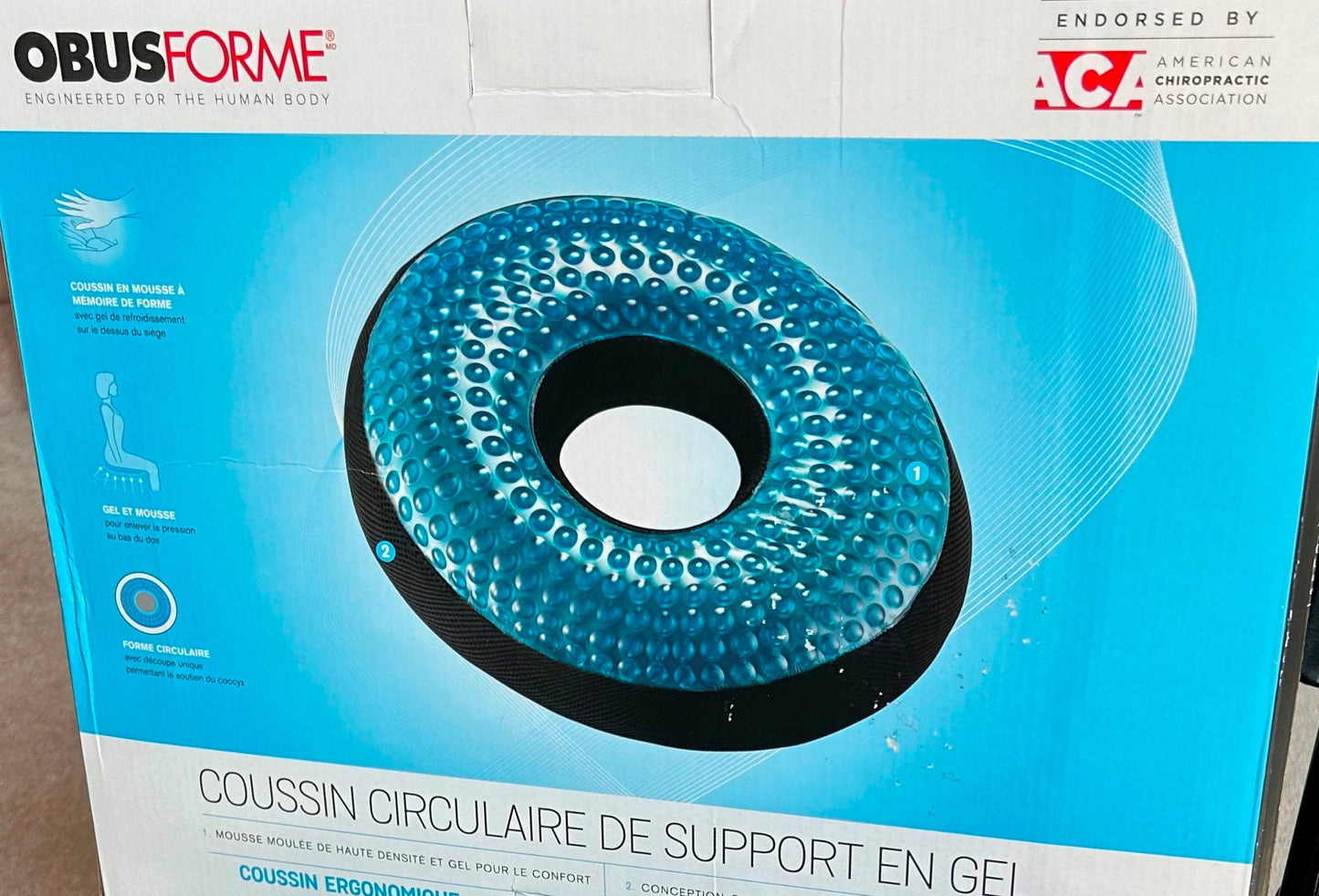 Circular Gel Support Cushion ObusForme
