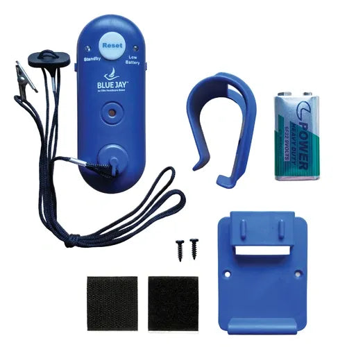 ALARM ALERT Magetic Alarm with Clothing Clip an excellent fall prevention solution Reliable practical Metal clip attaches to patients clothing When the patient tries to stand Alarm sound with tone of Music