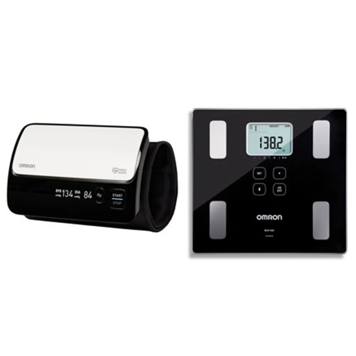 OMRON Evolv Wireless Upper Arm Blood Pressure Monitor BP7000 & with Bluetooth® technology heart health algorithm Advanced Accuracy clinically-accurate readings
