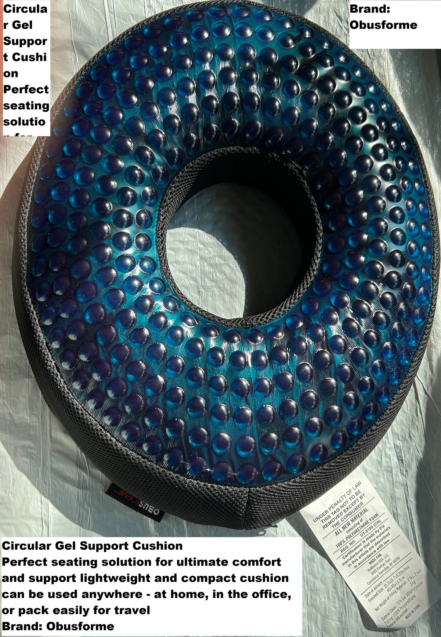 Circular Gel Support Cushion ObusForme