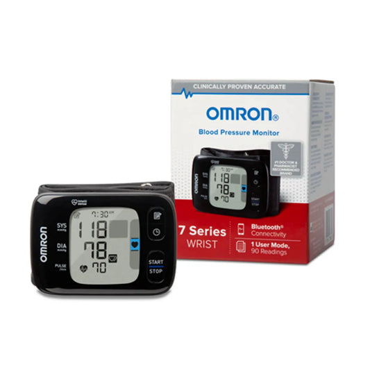 Omron 7 Series Wireless Wrist Blood Pressure Monitor BP6350 lightweight, slim, portable design so you can check your blood pressure-even on the go allowing you to keep a comprehensive recording of your readings UltraSilent Inflation