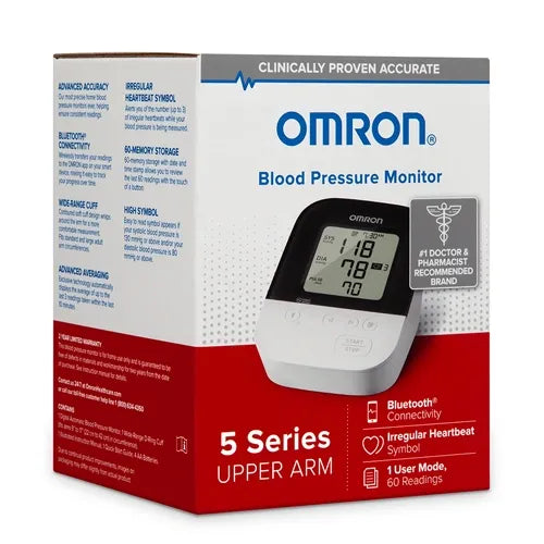 OMRON 5 Series Upper Arm Blood Pressure Monitor BP7250 Free Shipping