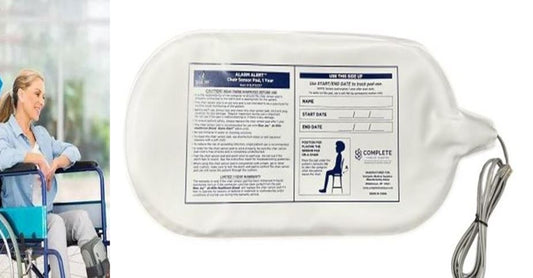 ALARM ALERT Chair Sensor Pad 7" x 15" Designed to be used with Alarms Alert by Blue Jay  Plug the sensor pad into alarm Place the pad on a chair, wheelchair alarm will sound when the patient removes the body from the sensor pad