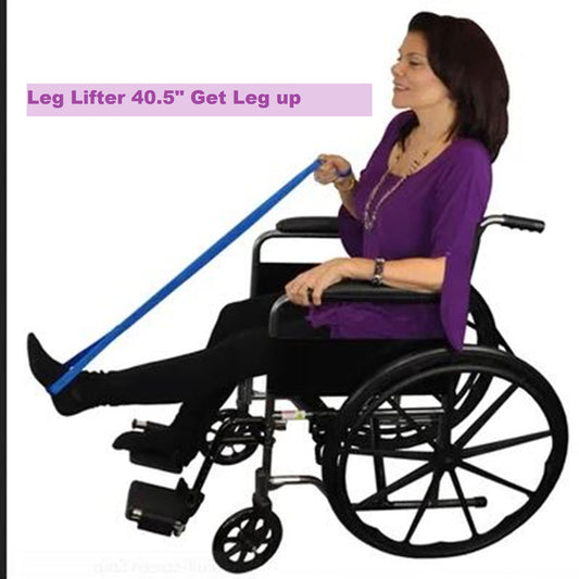 Leg Lifter 40.5"  Navy Get a Leg Up Extends your reach lifting leg Reinforced webbing material flexible metal rod