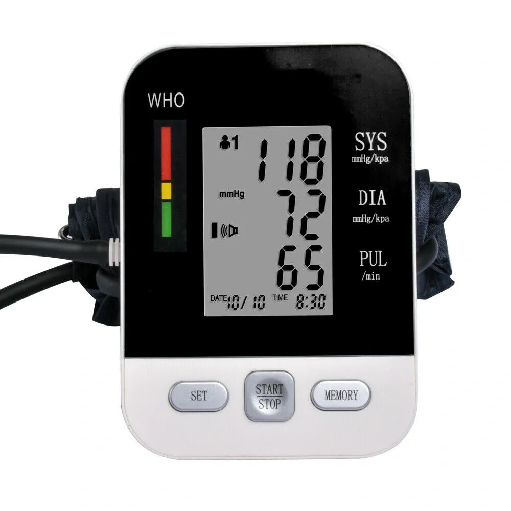 FDA Approved Upper Arm Blood Pressure Monitor Intelligence Speaks your BP reading results see video Digital, Automatic Sphygmomanometer Live voice Talking system guides the process reports result USB recharge 2*90 Groups Memory Model CK-A158